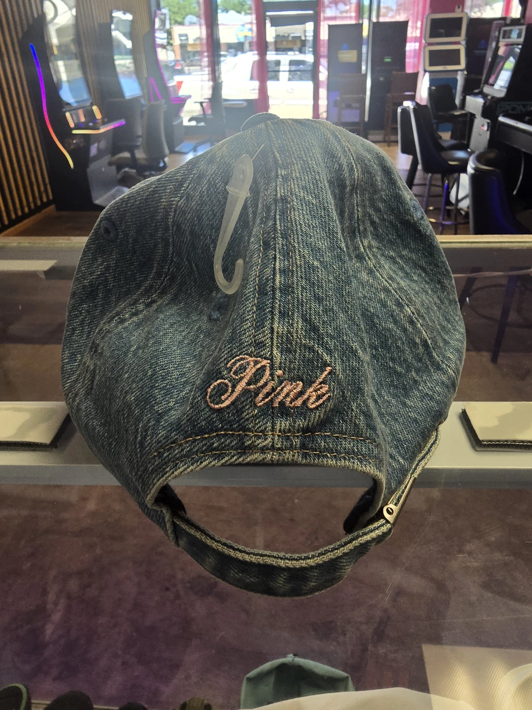 Pink Denim Baseball Cap - photo 3