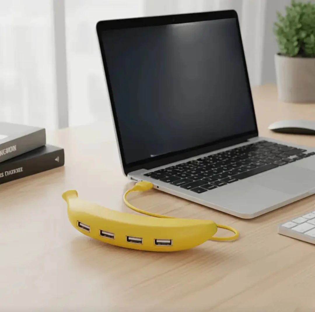 Banana Shaped 4-Port USB Hub. *Brand New* - photo 4