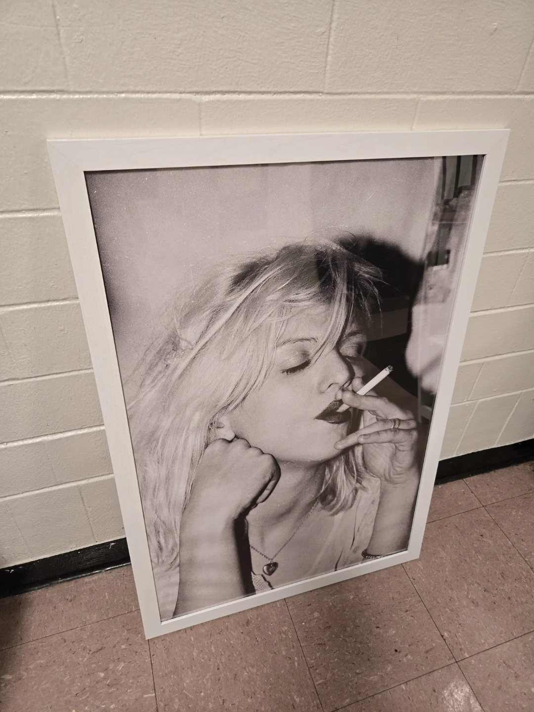Courtney Love Large Framed Canvas Print - 26x38 White Frame - photo 3