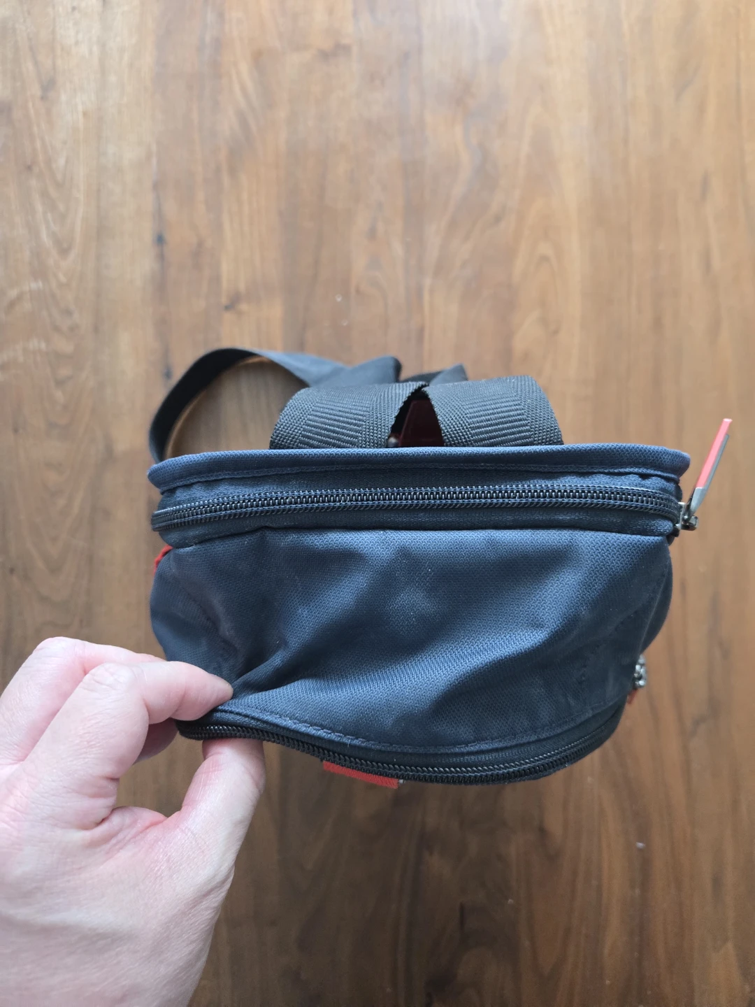 Vintage TUMI Crossbody Sling Bag (Navy/Red) - photo 4