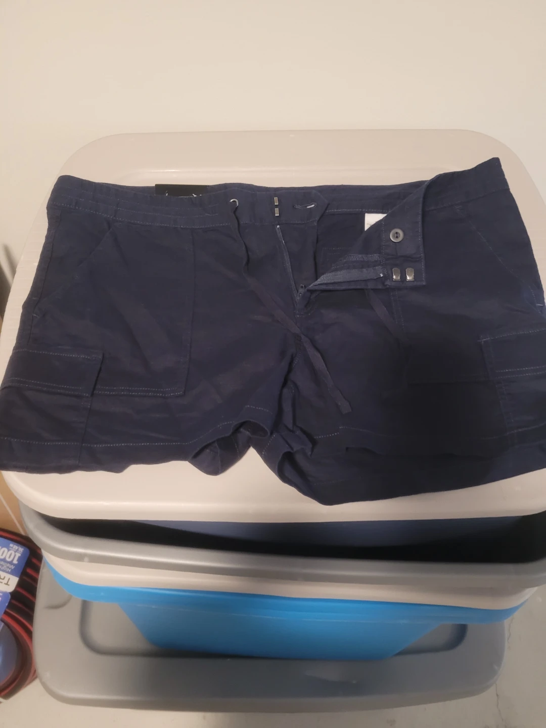 Banana Republic Martin Fit Shorts Navy Blue Size 14