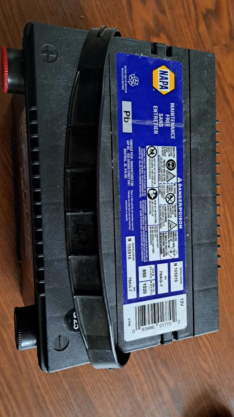 NAPA The Legend Premium Battery BCI No. 78 800 CCA 12 V - photo 3