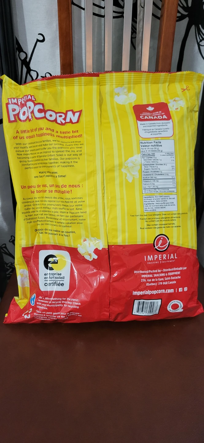 Imperial Popcorn Movie Cinema 300g Bag - photo 2