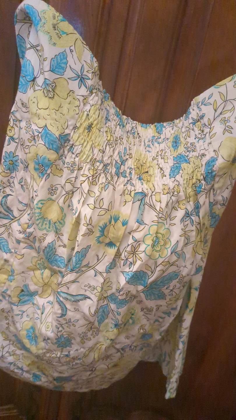 The Limited Floral Print Smocked Camisole Top Size M - photo 3