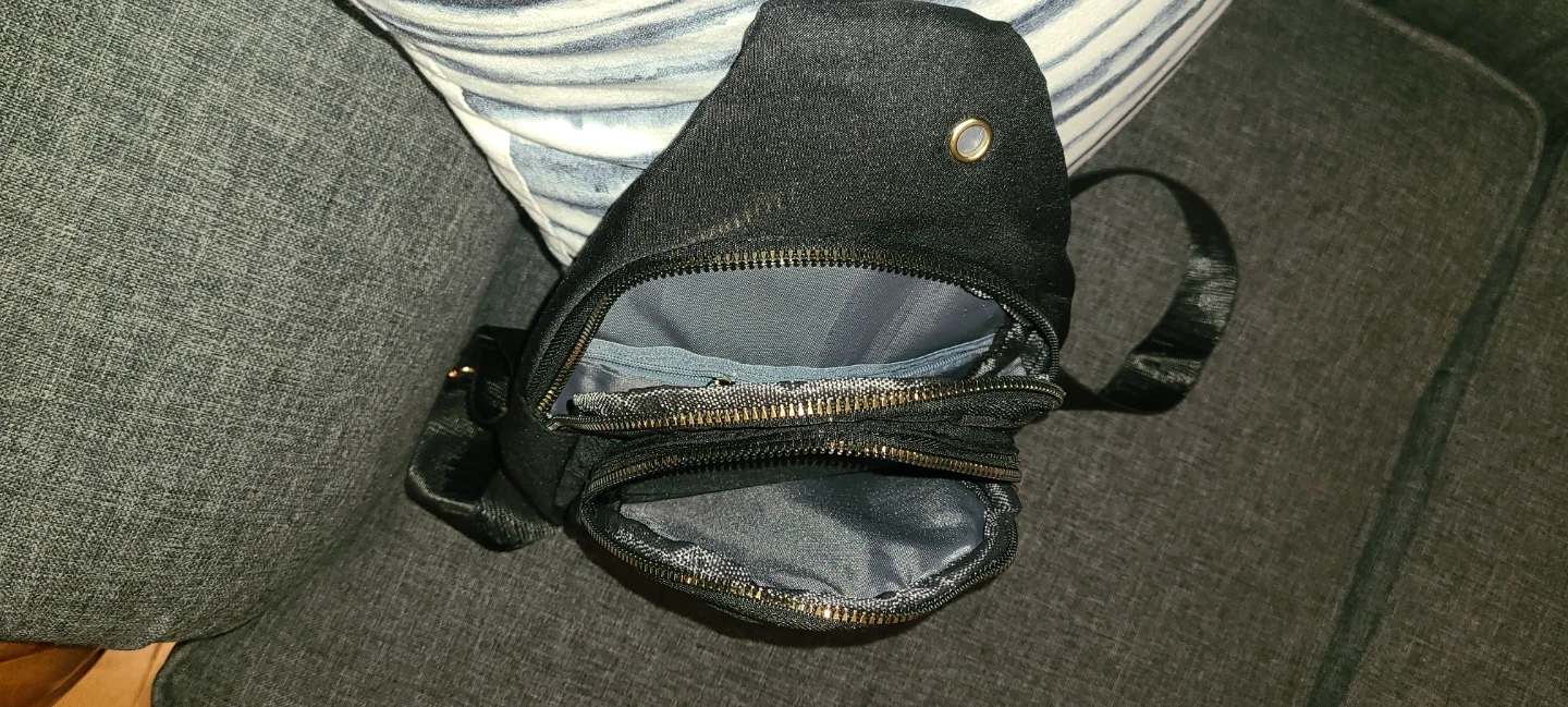 Black Quilted Sling Bag - photo 3