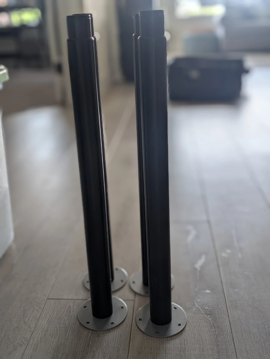 Set of 4 Black Furniture Legs