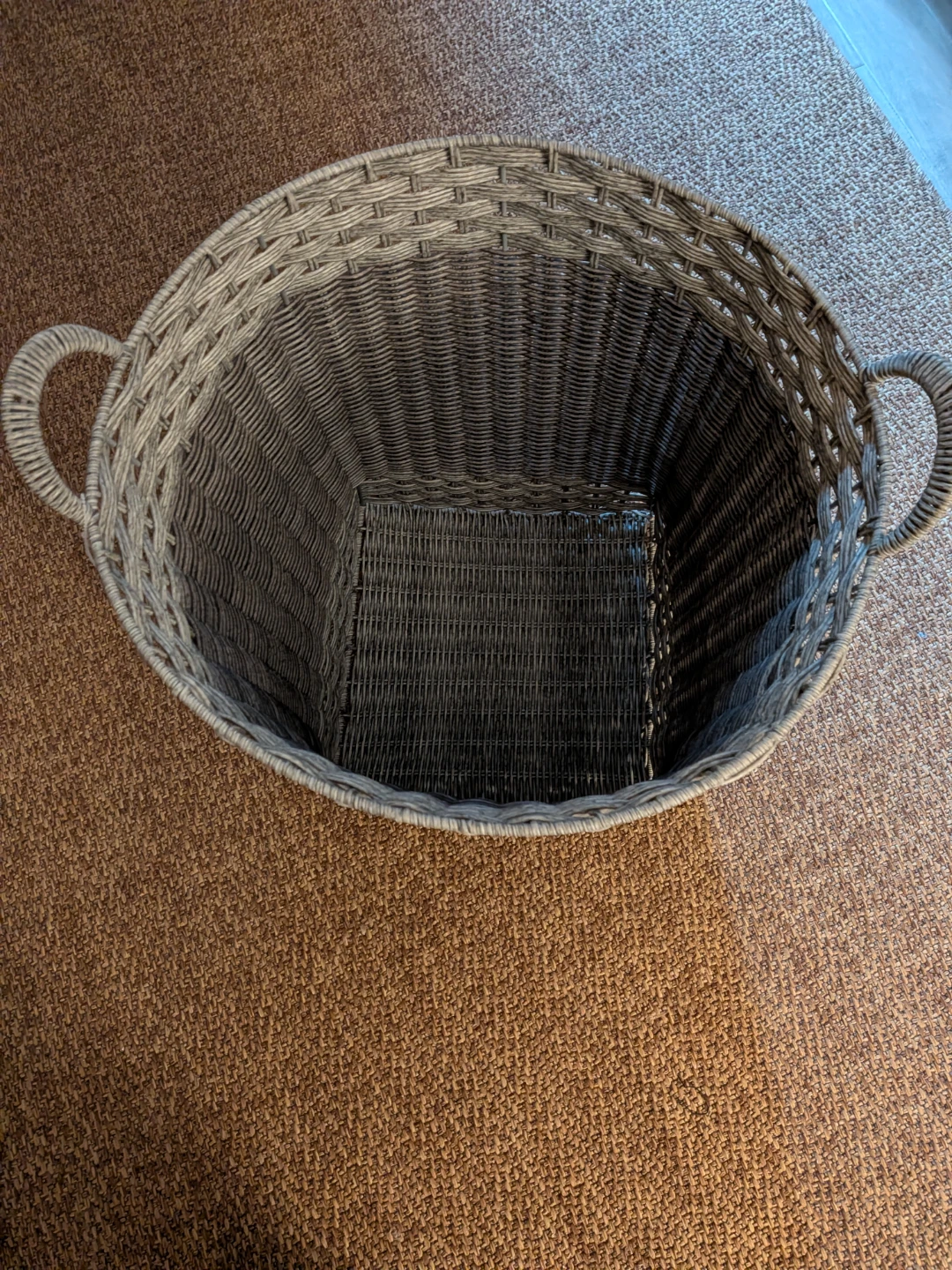 Wicker Laundry Basket with Handles - photo 3