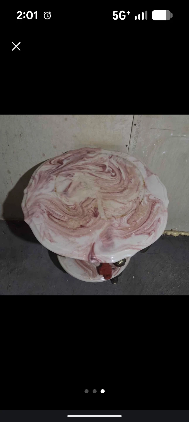 Marble top accent table-2 ps