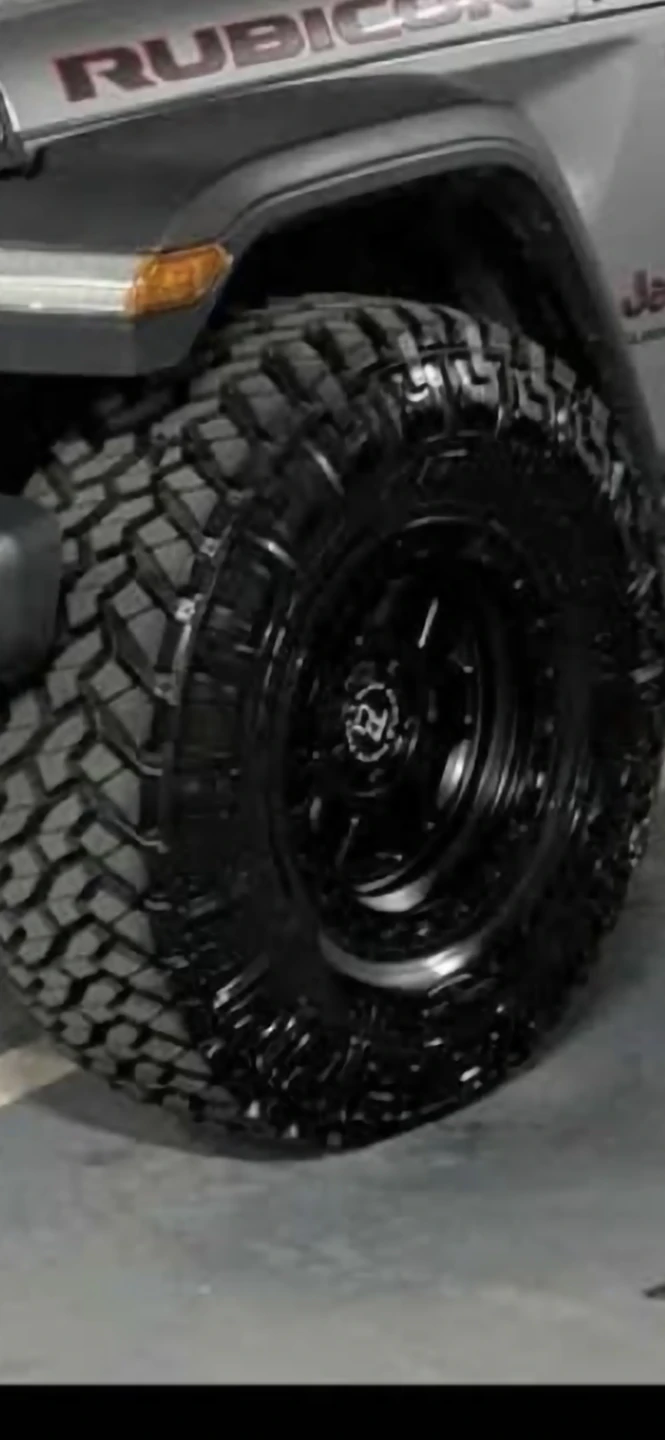 17" BLACK RHINO  — MATTE BLACK Set of 5