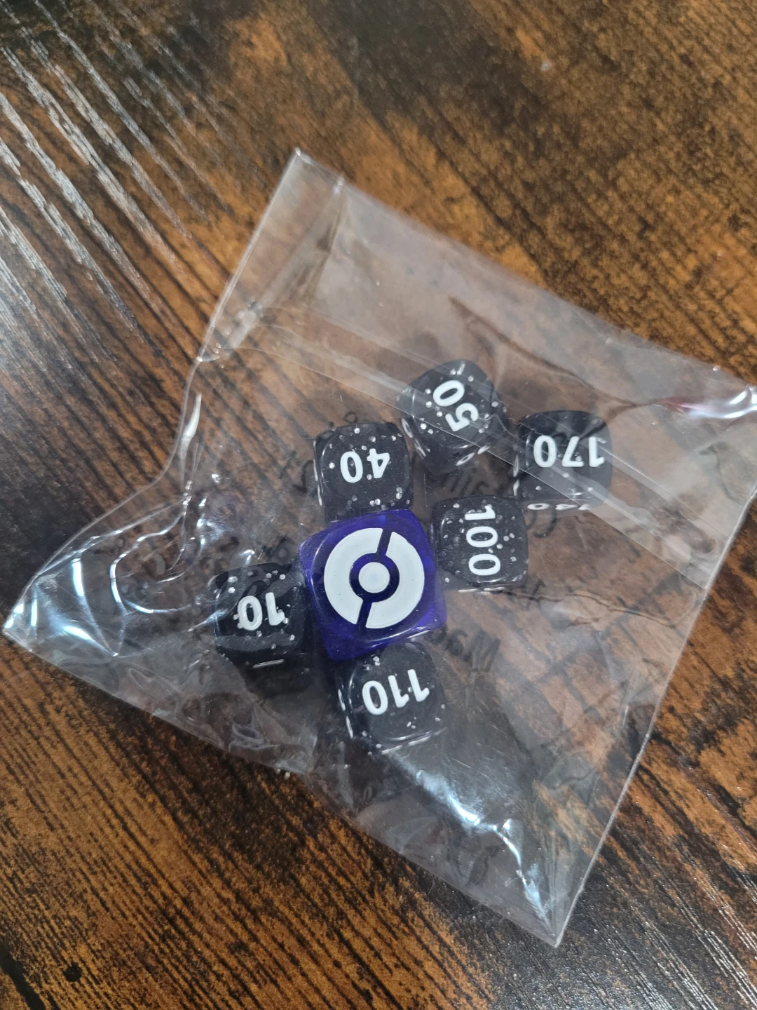Set of 7 Pokémon Card Game Dice ⚽️