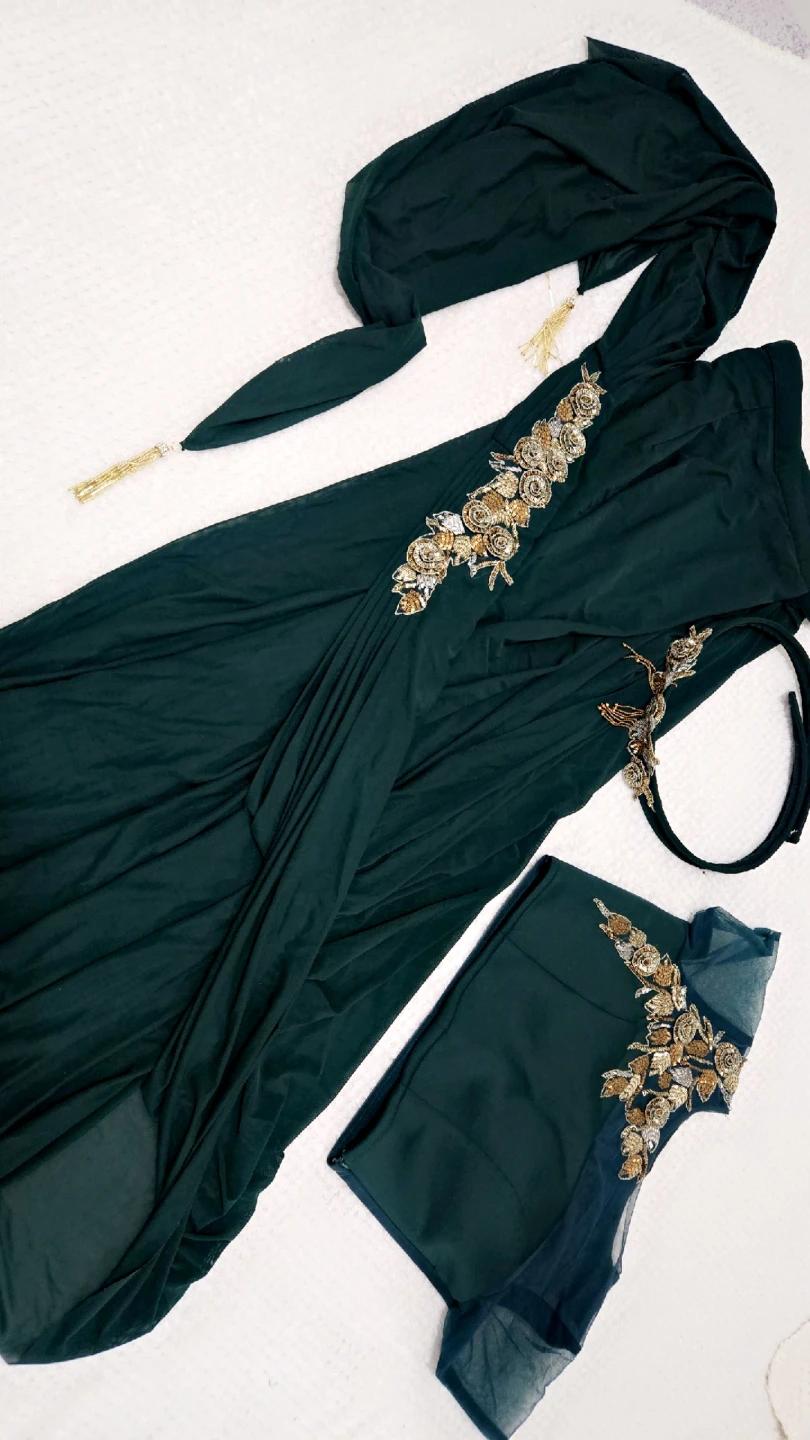 Pre-stitched Saree