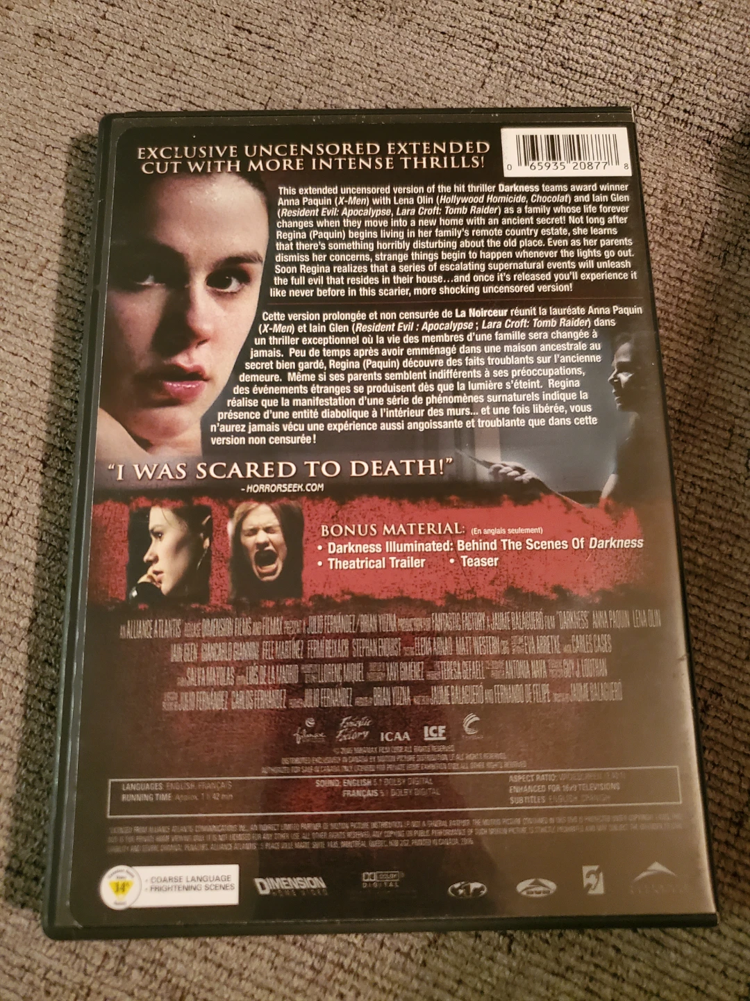 Darkness DVD ⚽ - photo 2
