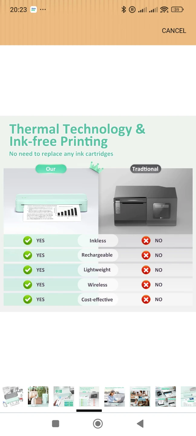 Gloryang Portable Thermal Printer - photo 5