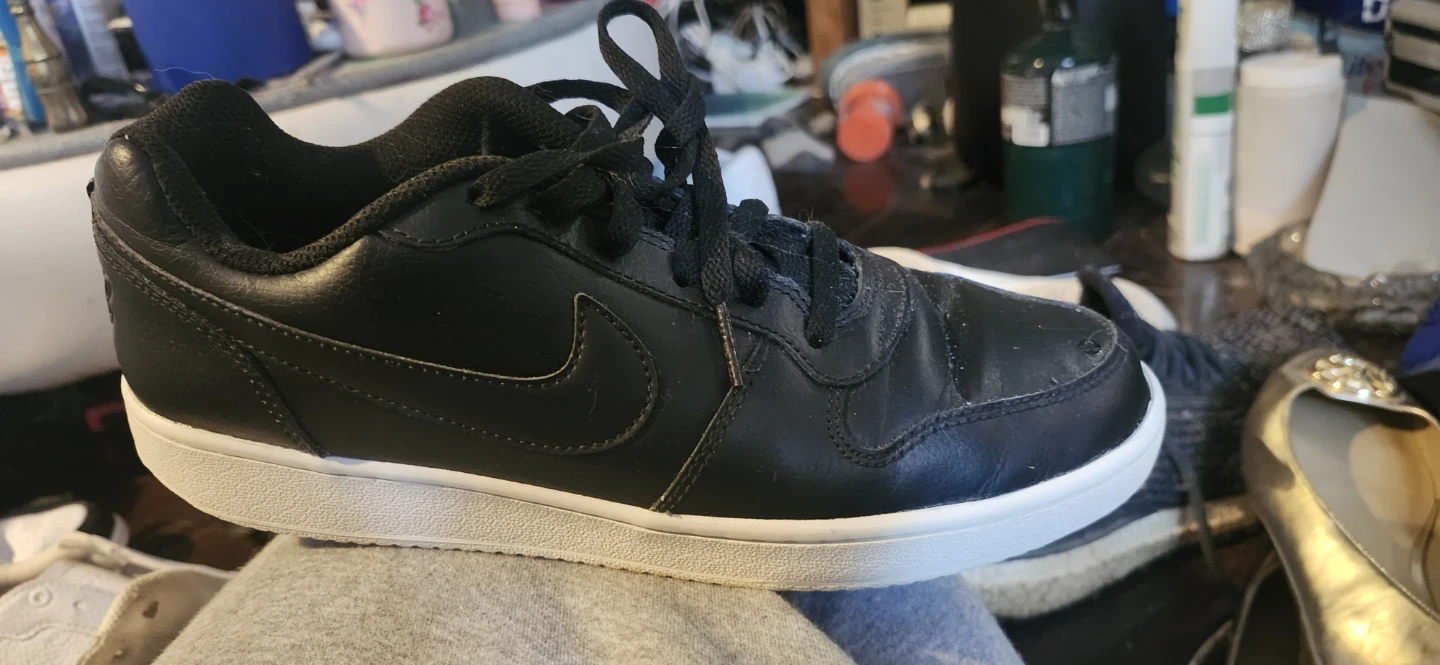Nike Black Leather Sneakers