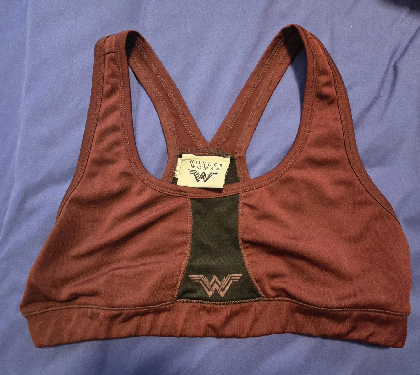 Wonder Woman Sports Bra - Red/Black