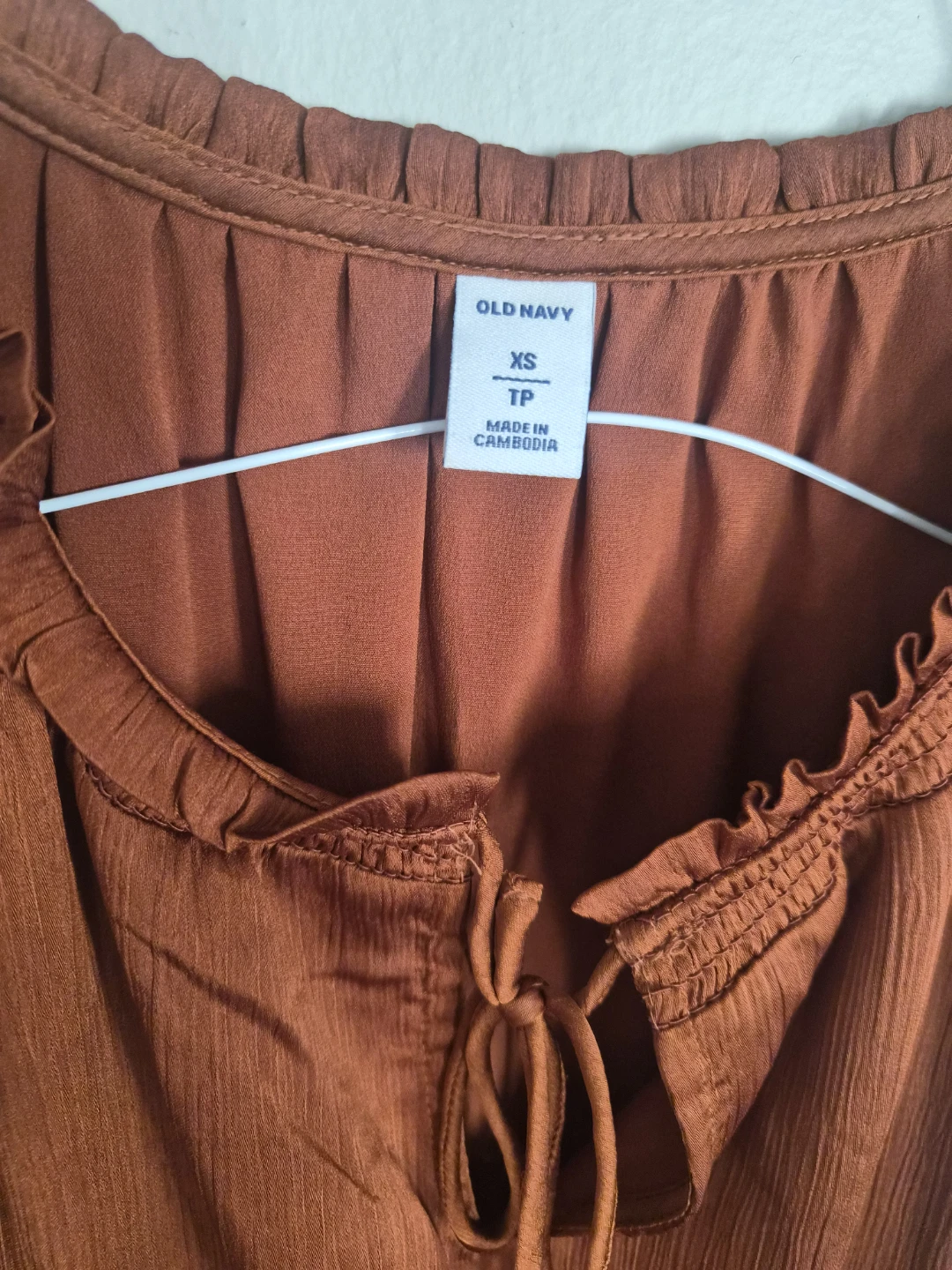 Old Navy Rust Colored Smocked Waist Dress - photo 4