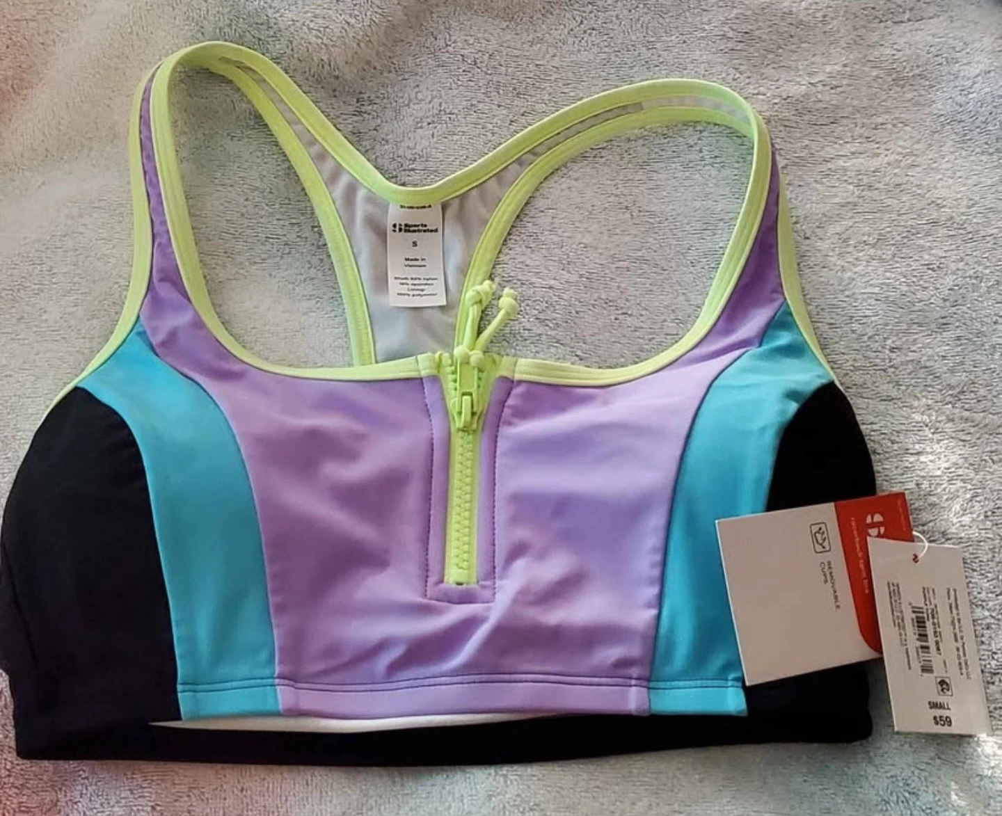Sports Illustrated Women's Swim Racerback Tank Bra