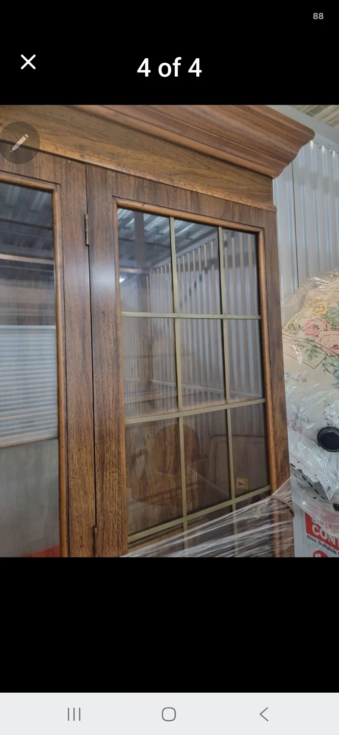 Wooden China Cabinet with Glass Doors - photo 3