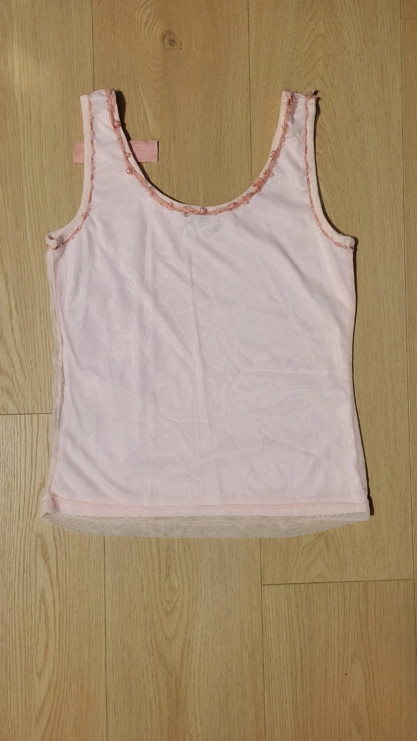 RW & CO. Pink Embellished Tank Top - Size S - photo 3