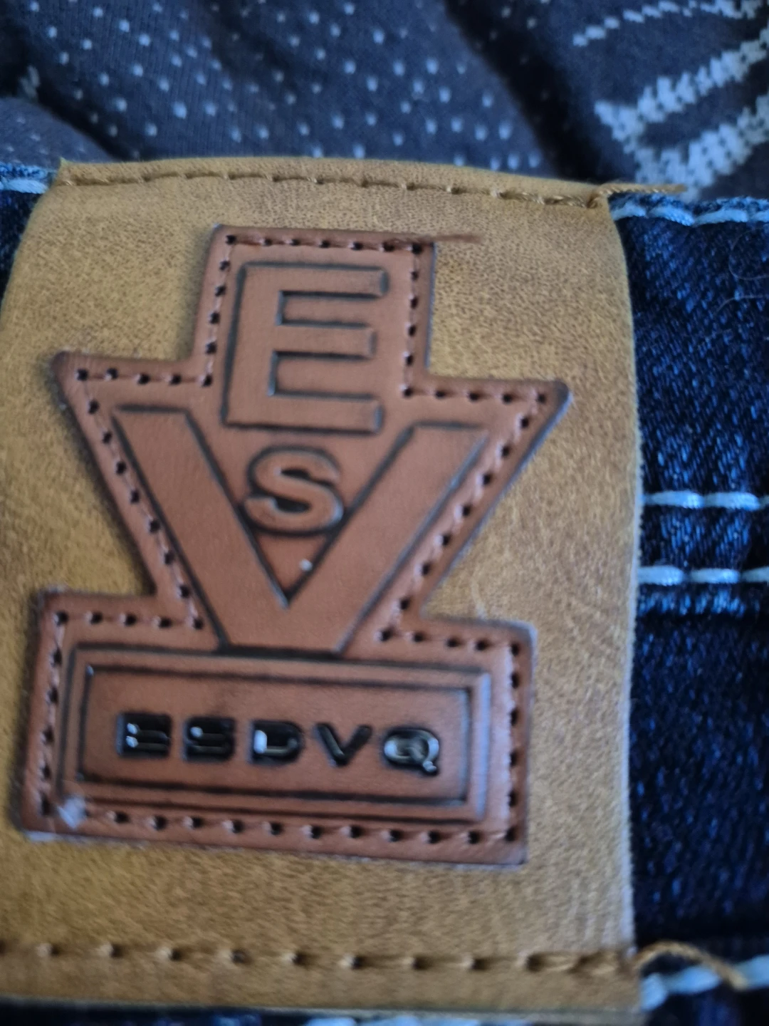 ESDVQ Men's Dark Wash Embellished Jeans - photo 2