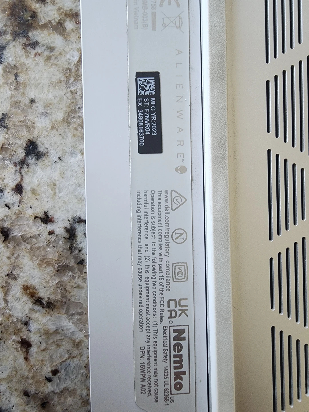 Alienware X-Series Laptop parts - photo 4