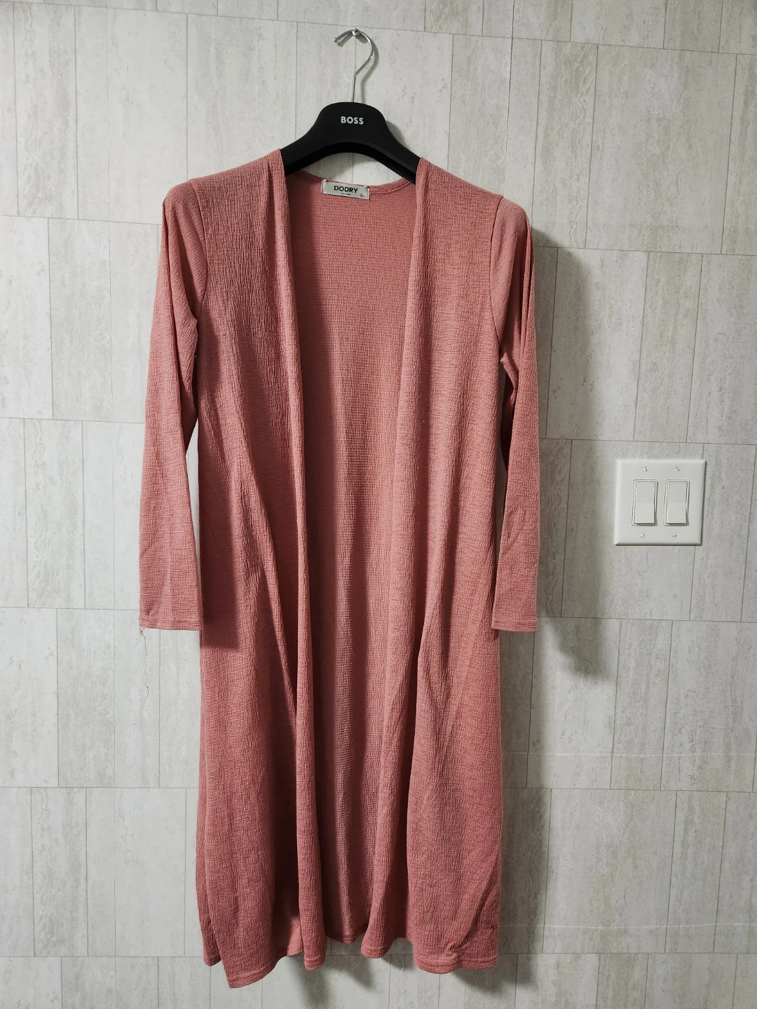 DOORY Long Sleeve Open Front Cardigan - photo 2