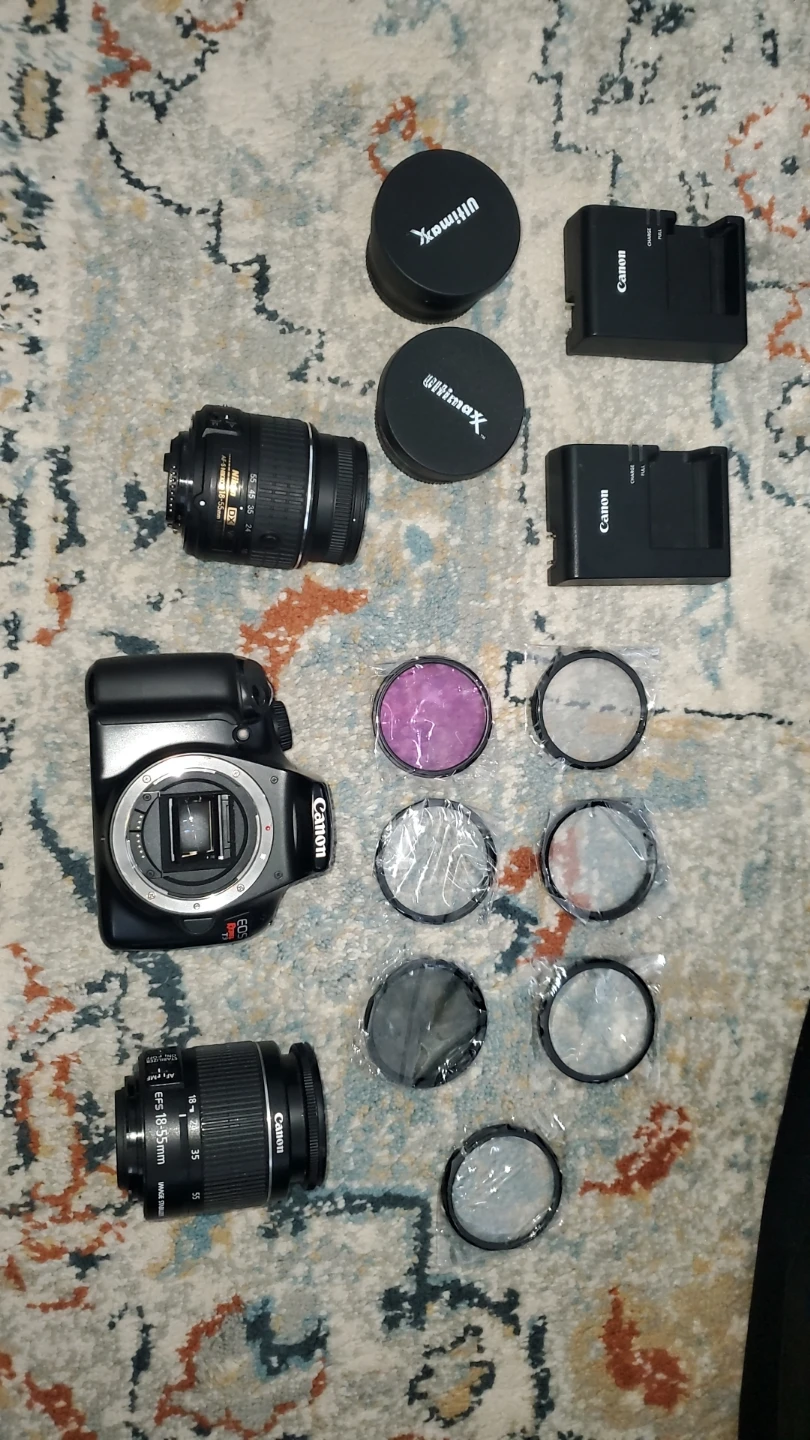 Canon EOS Rebel T3 DSLR Camera with 18-55mm Lens and Accessories