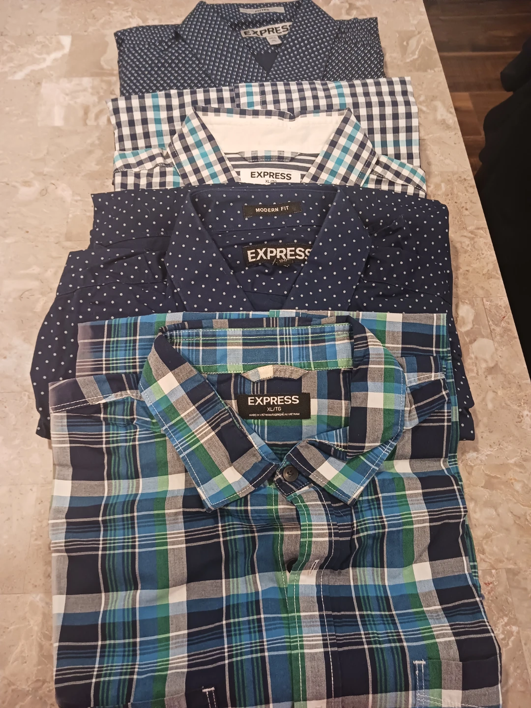 Express Men's Shirts - XL/TG (Lot of 4)