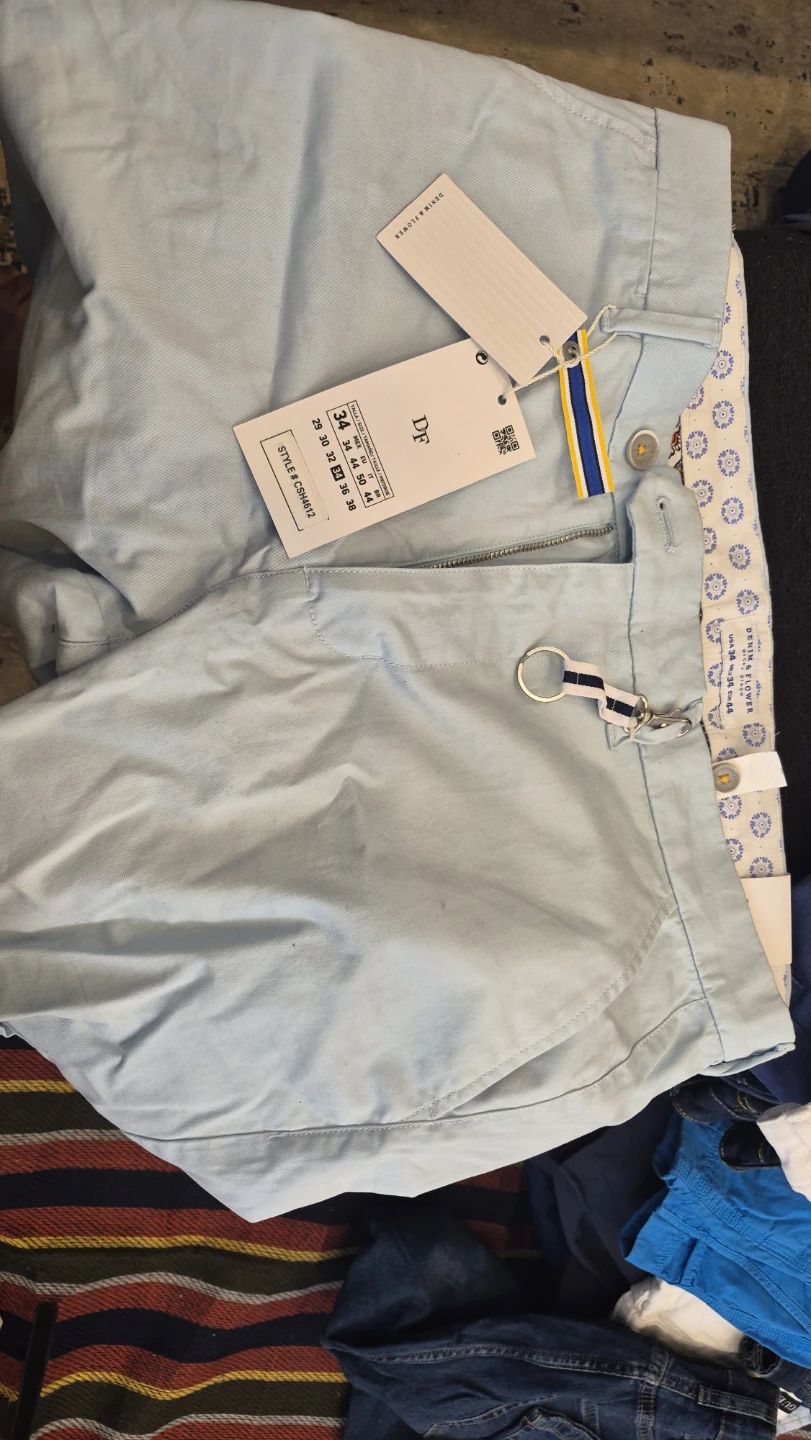 Denim & Flower Light Blue Chinos Size 34/44 - photo 2