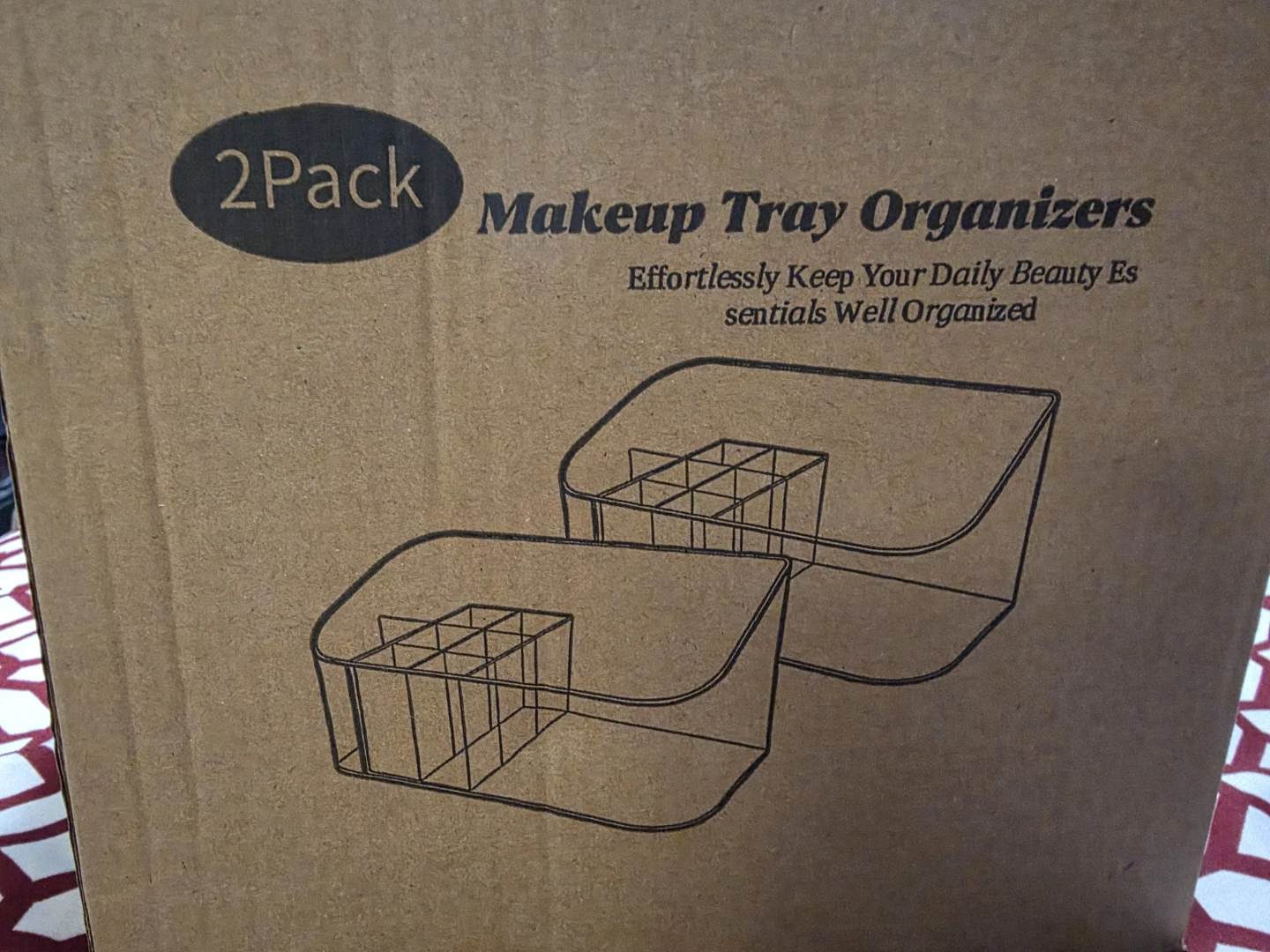 2 Pack Makeup Tray Organizers - photo 2