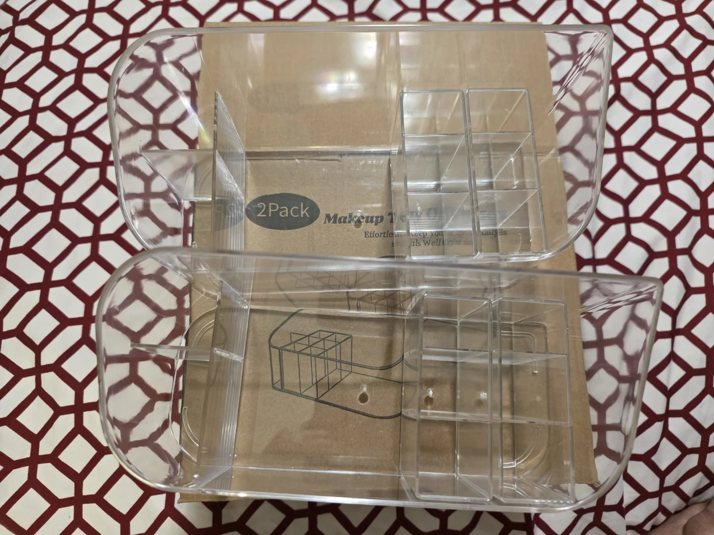 2 Pack Makeup Tray Organizers - photo 4