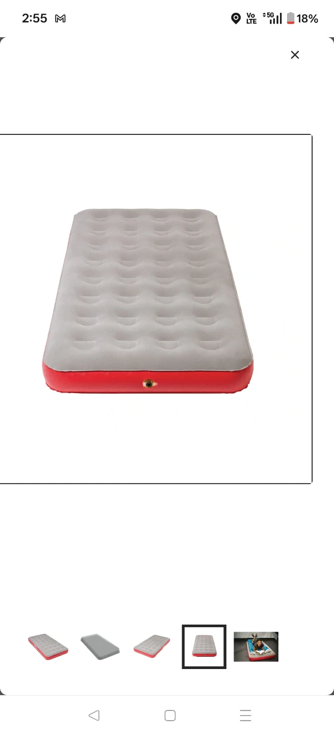 Coleman QuickBed Single High Inflatable Air Mattress/Airbed