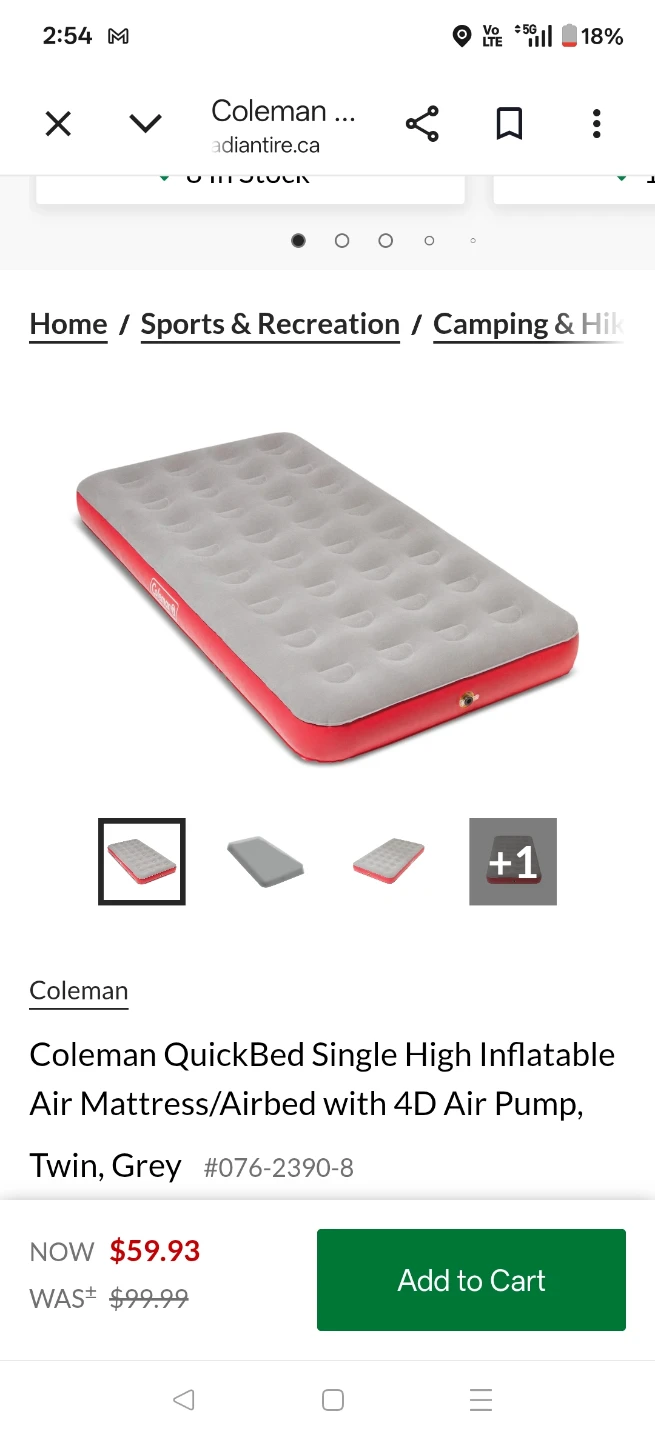 Coleman QuickBed Single High Inflatable Air Mattress/Airbed - photo 3