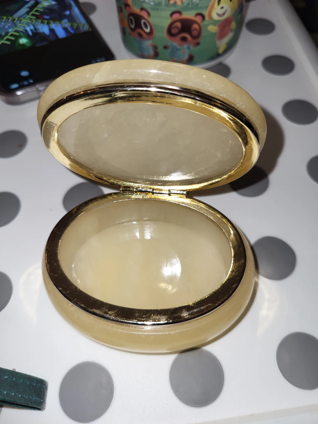 ⚽️ Genuine Alabaster Hand Carved Trinket Box - Made in Italy - photo 2