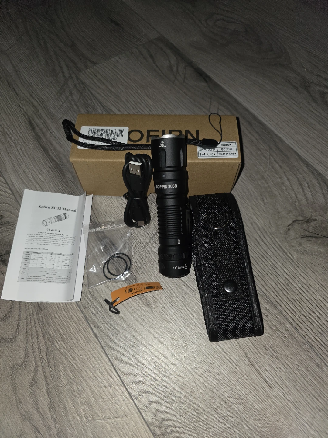 Sofirn SC33 Flashlight Black XHP70.3 HI 6000K ⚽