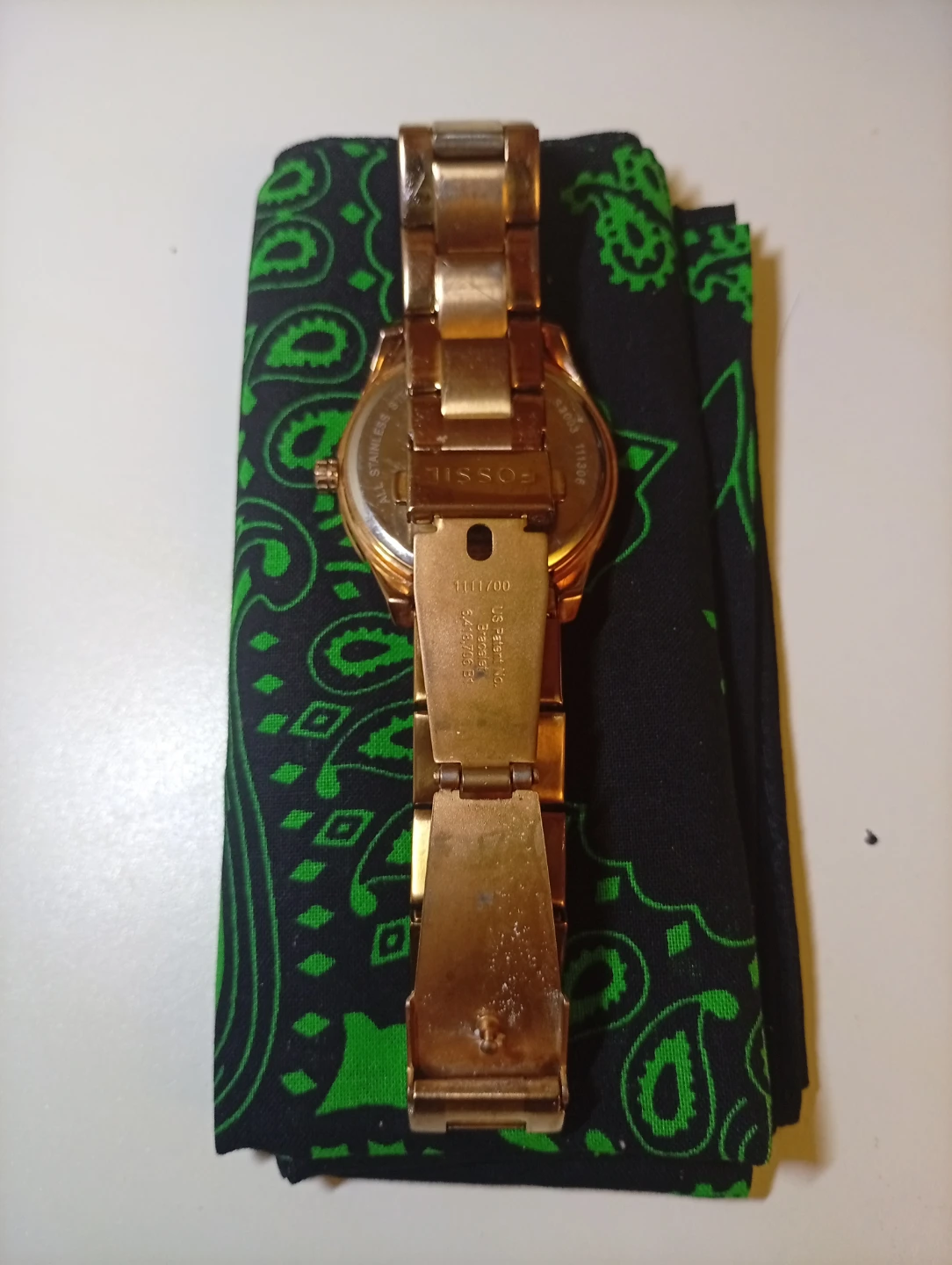 Fossil Rose Gold Tone Watch with Crystals - photo 3