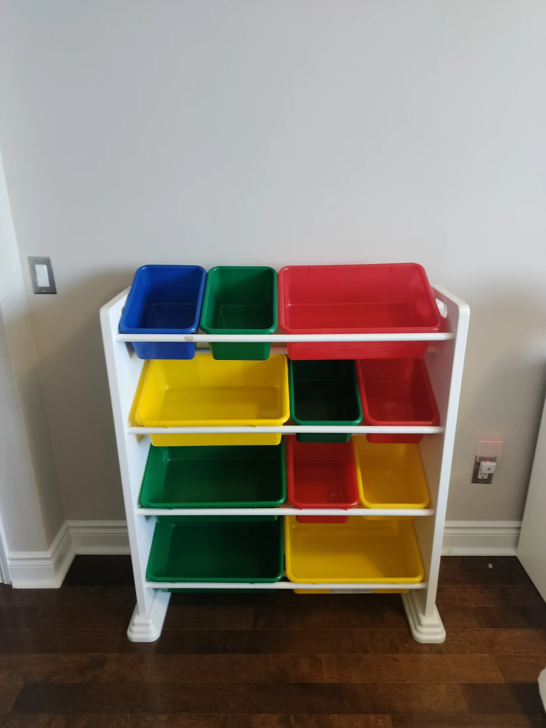 Multicoloured Toy Storage Organizer Shelf