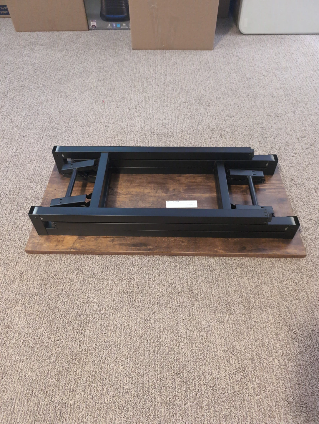Foldable Desk with Rustic Wood Top - photo 3