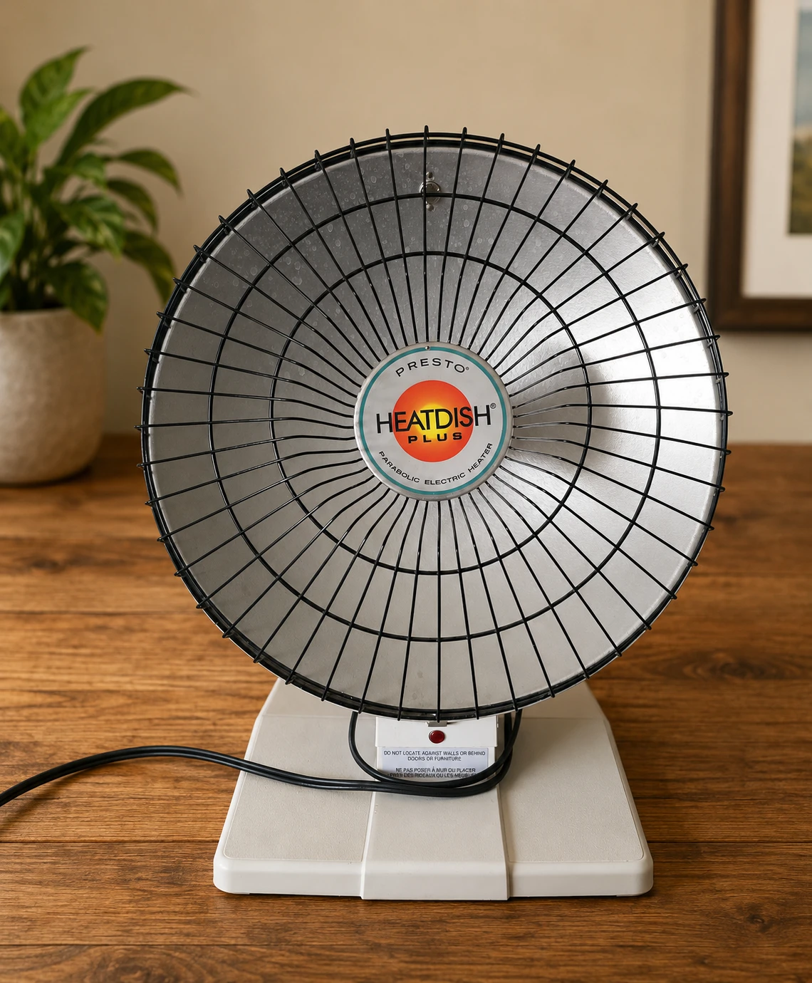 Presto Heat Dish Plus Parabolic Electric Heater