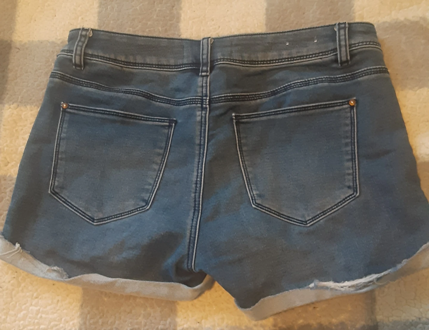 Ardene Denim Shortie Shorts Size 11 - photo 2