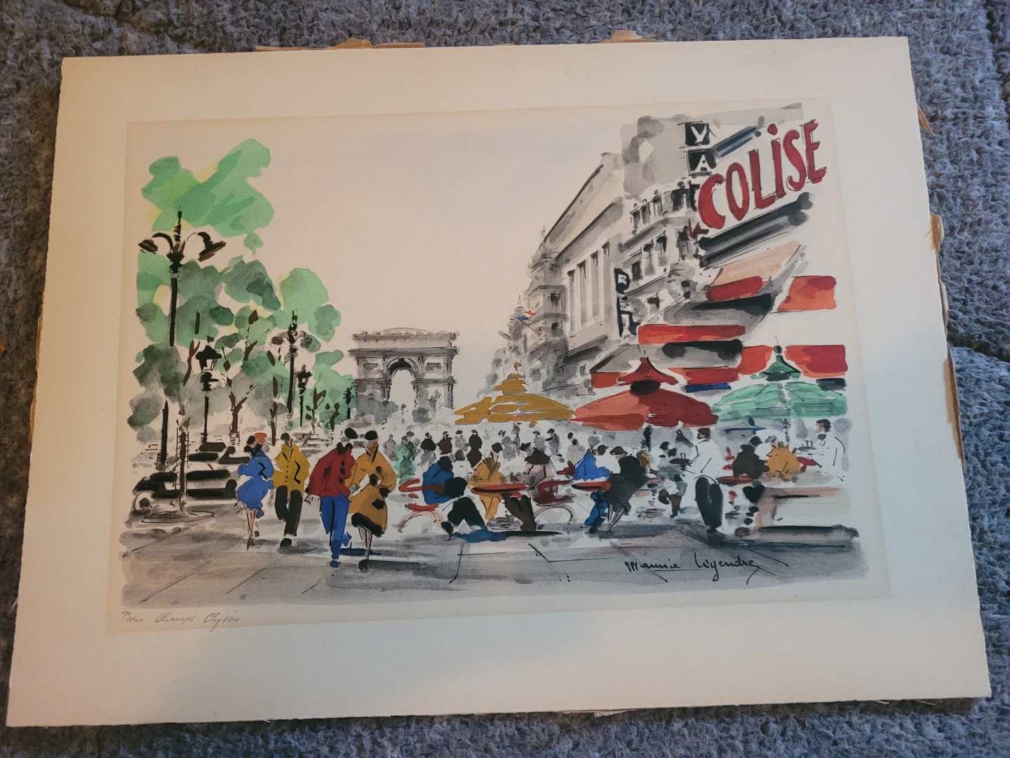 Paris Champs-Élysées Art Print by Maurice Legendre