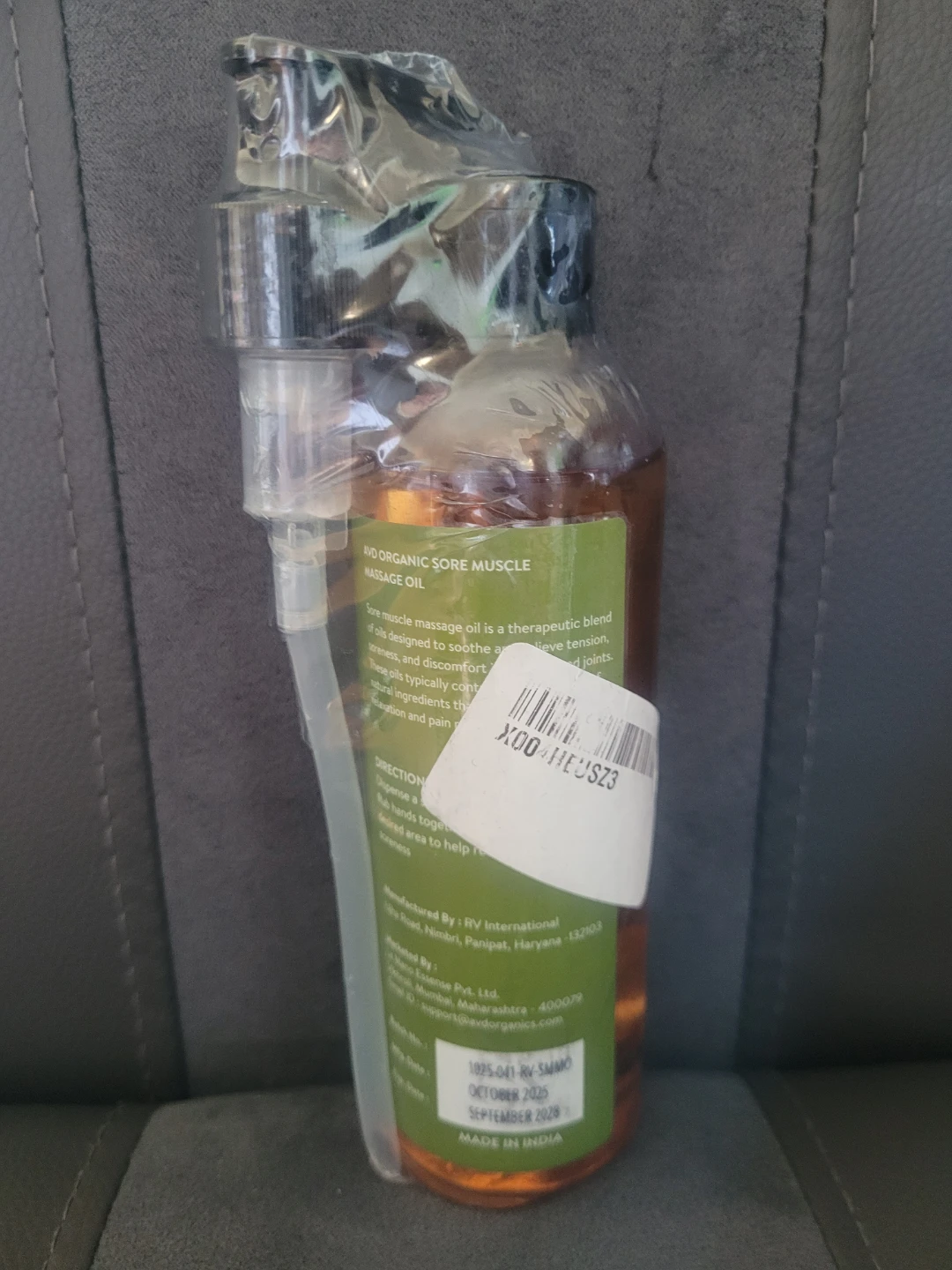 AVD Organics Sore Muscle Massage Oil - 8 fl oz - photo 2