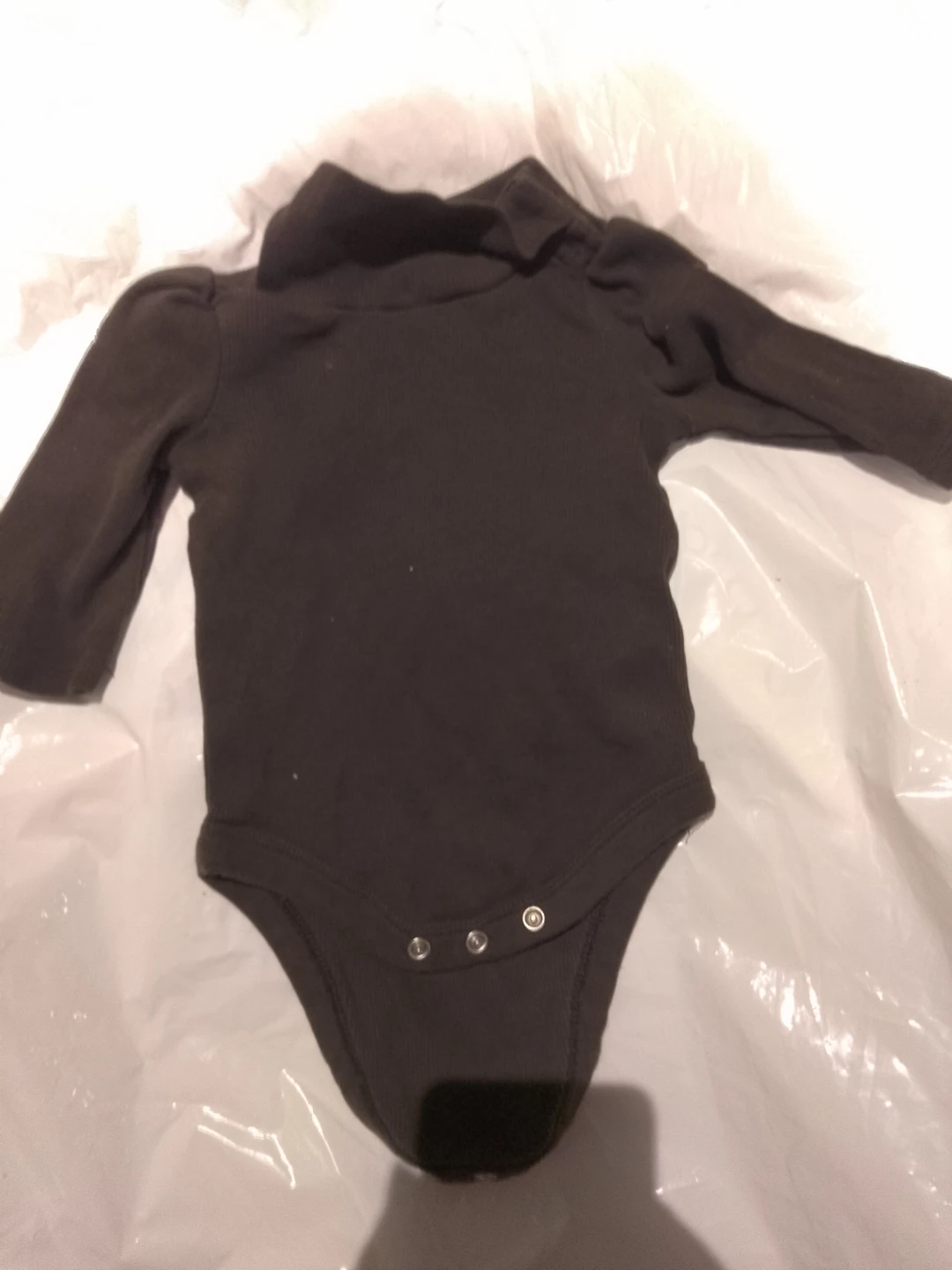 Dark brown baby onesie ⚽