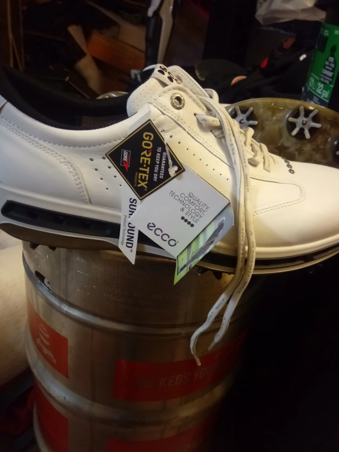 Ecco Golf Shoes Gore-Tex White