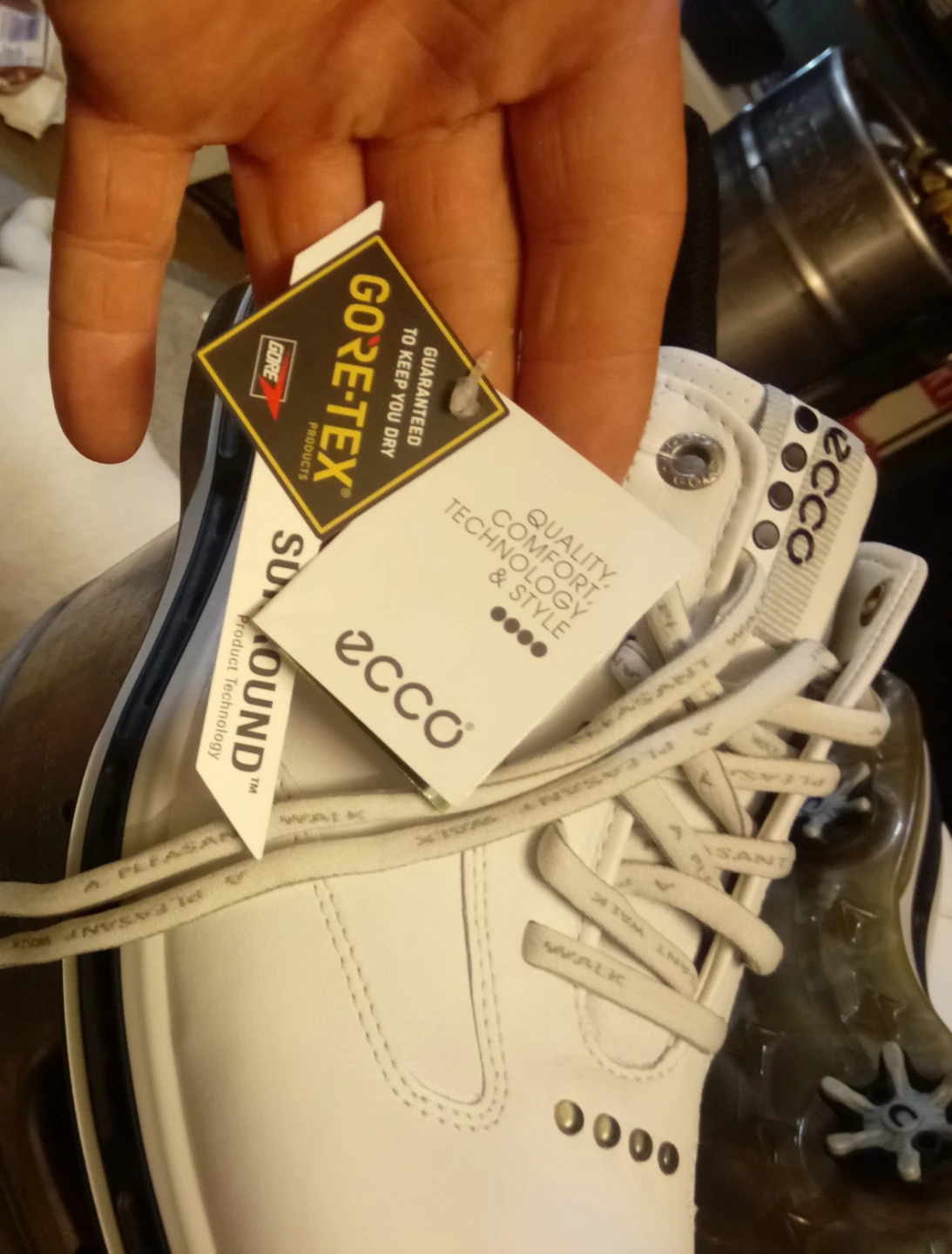 Ecco Golf Shoes Gore-Tex White - photo 3