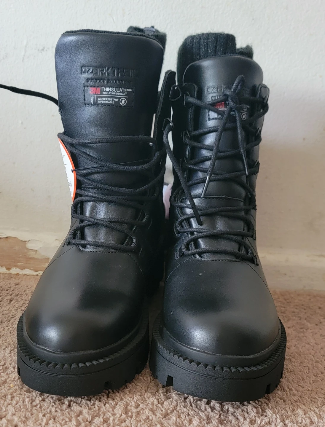 Ozark Trail Black Waterproof Insulated Combat Boots - Size 9 ,10 - photo 2