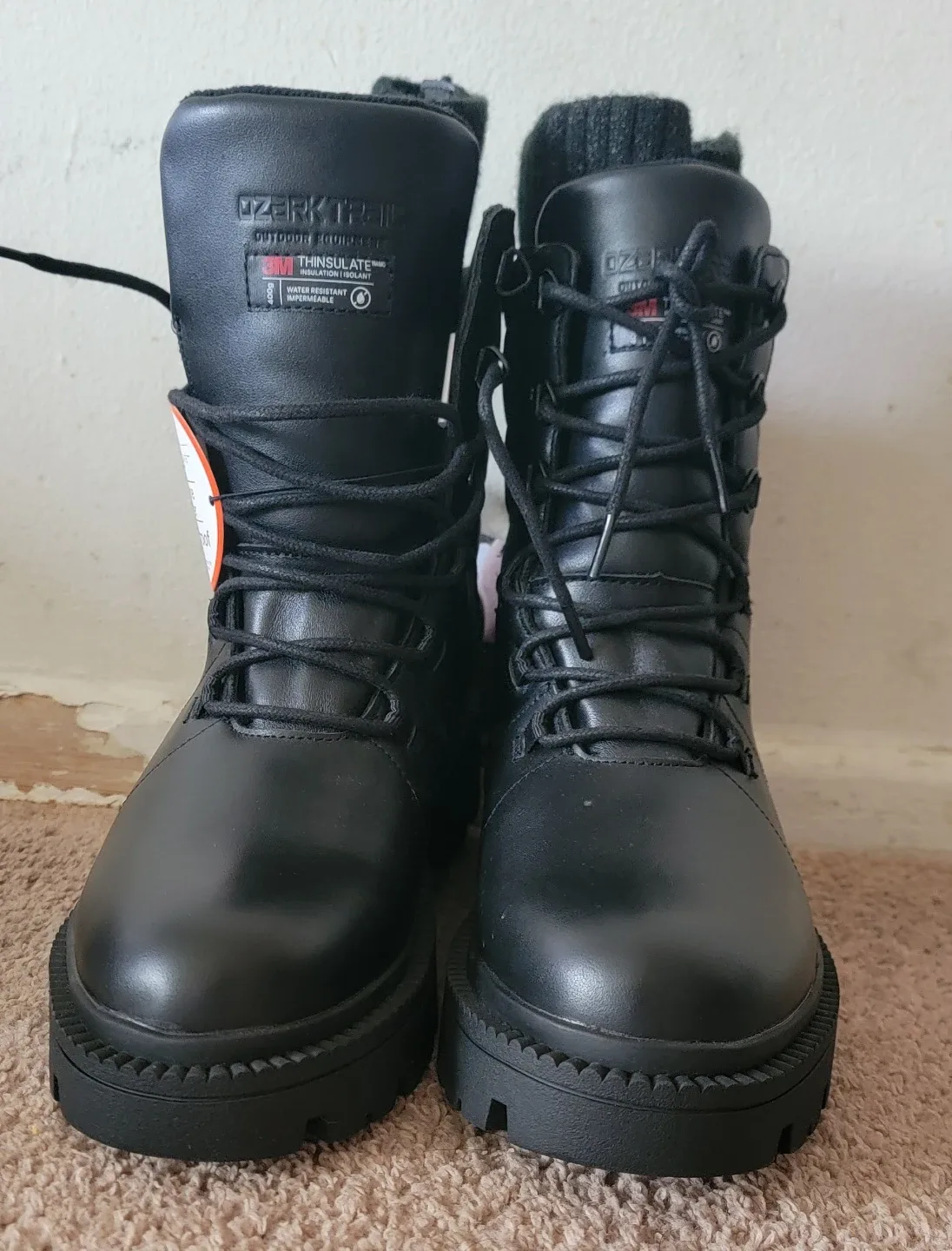 Ozark Trail Black Waterproof Insulated Combat Boots - Size 9 ,10 - photo 2