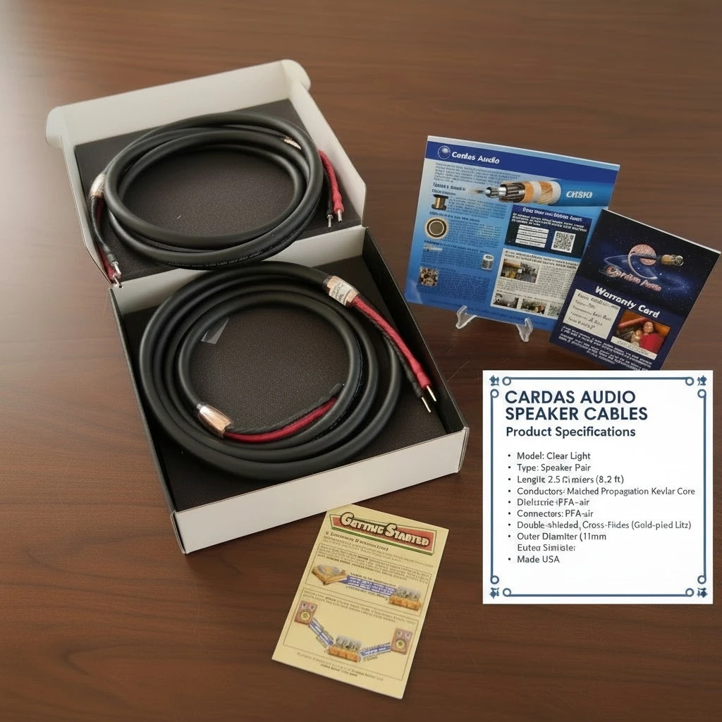 Cardas Audio Clear Reflection Speaker Cables - 8.2 ft Pair