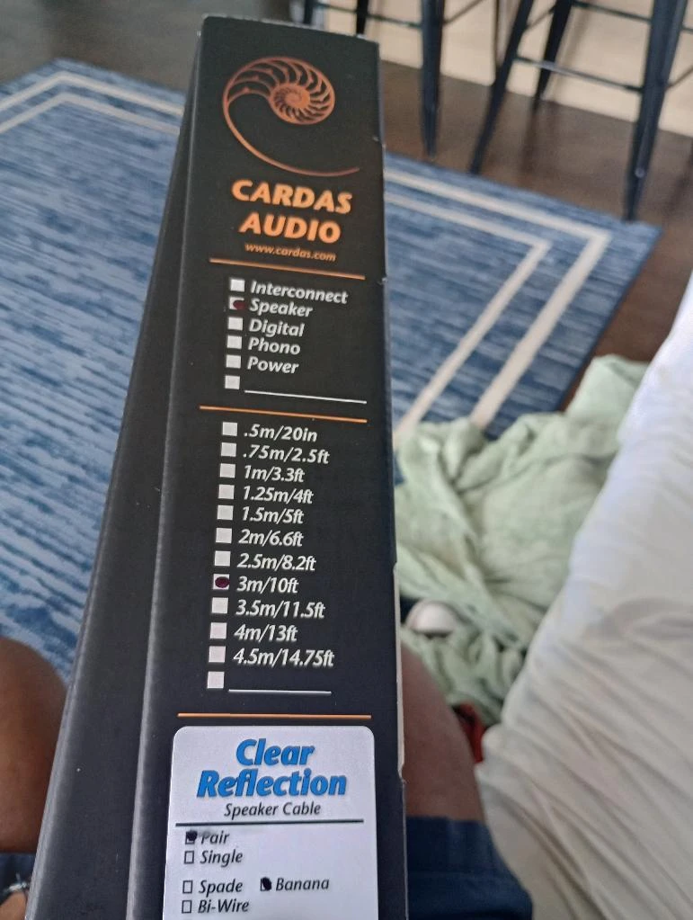 Cardas Audio Clear Reflection Speaker Cables - 8.2 ft Pair - photo 4