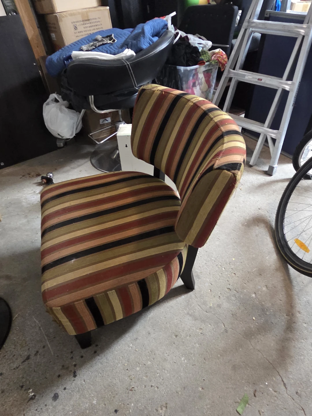 Striped Accent Chair - photo 4